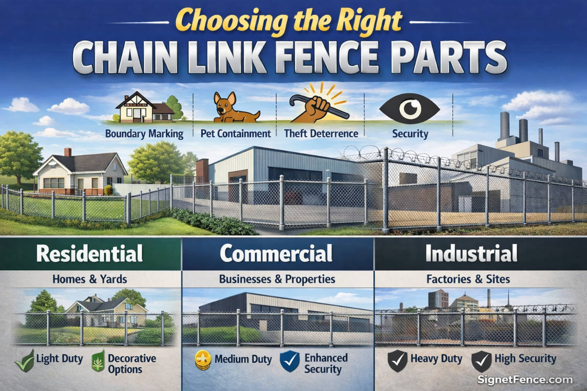 Choosing the Right Chain Link Fence Parts